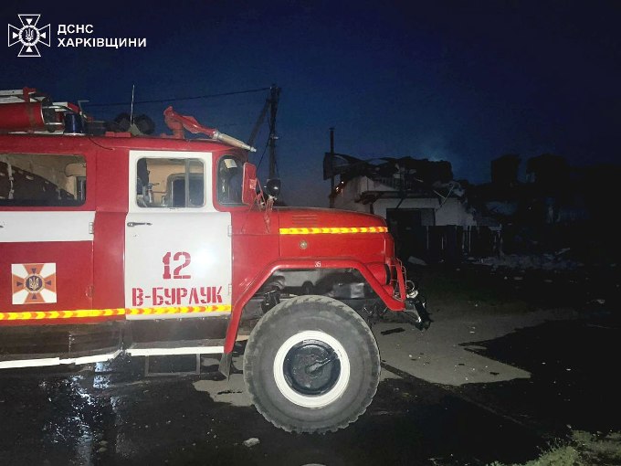 ДСНС Харківщини ліквідувала наслідки атаки дронів у Великобурлуцькій громаді